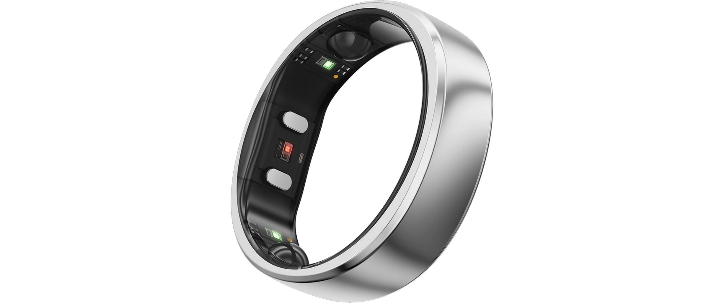 Smart Ring Gen 2 Air Grösse 12 Silber<br>Ultradünner Fitness-Tracker mit Gesundheitsüberwachung