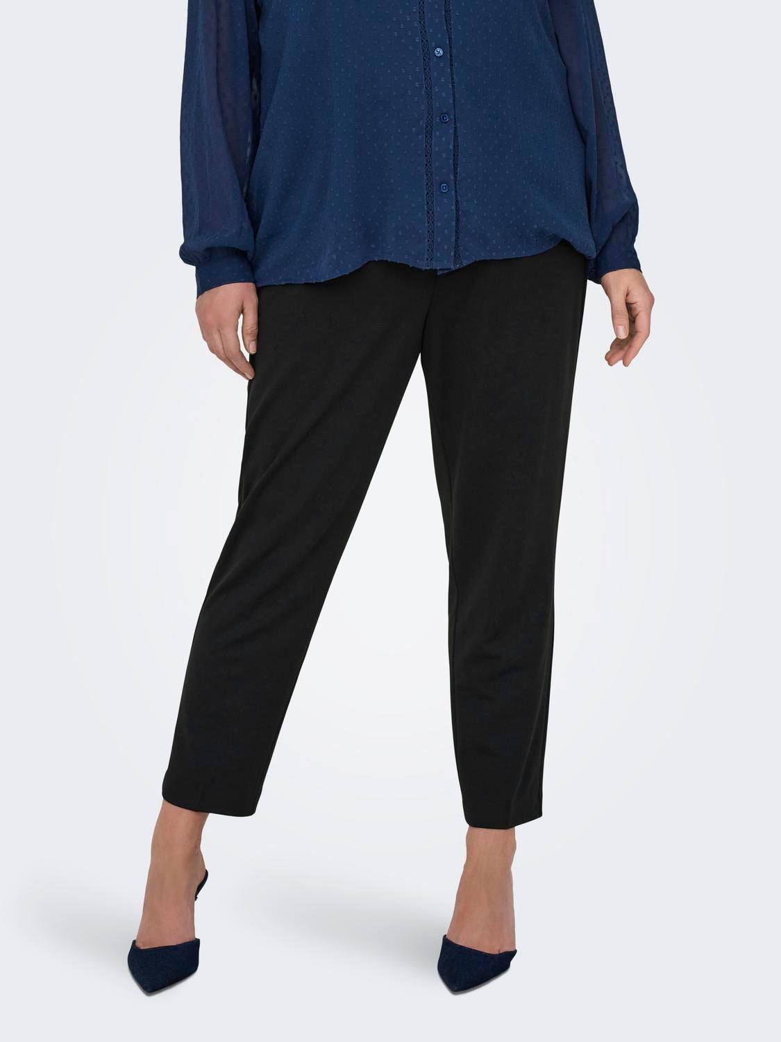 CARPEACH Hohe Taille Ausgestellt Hose Black