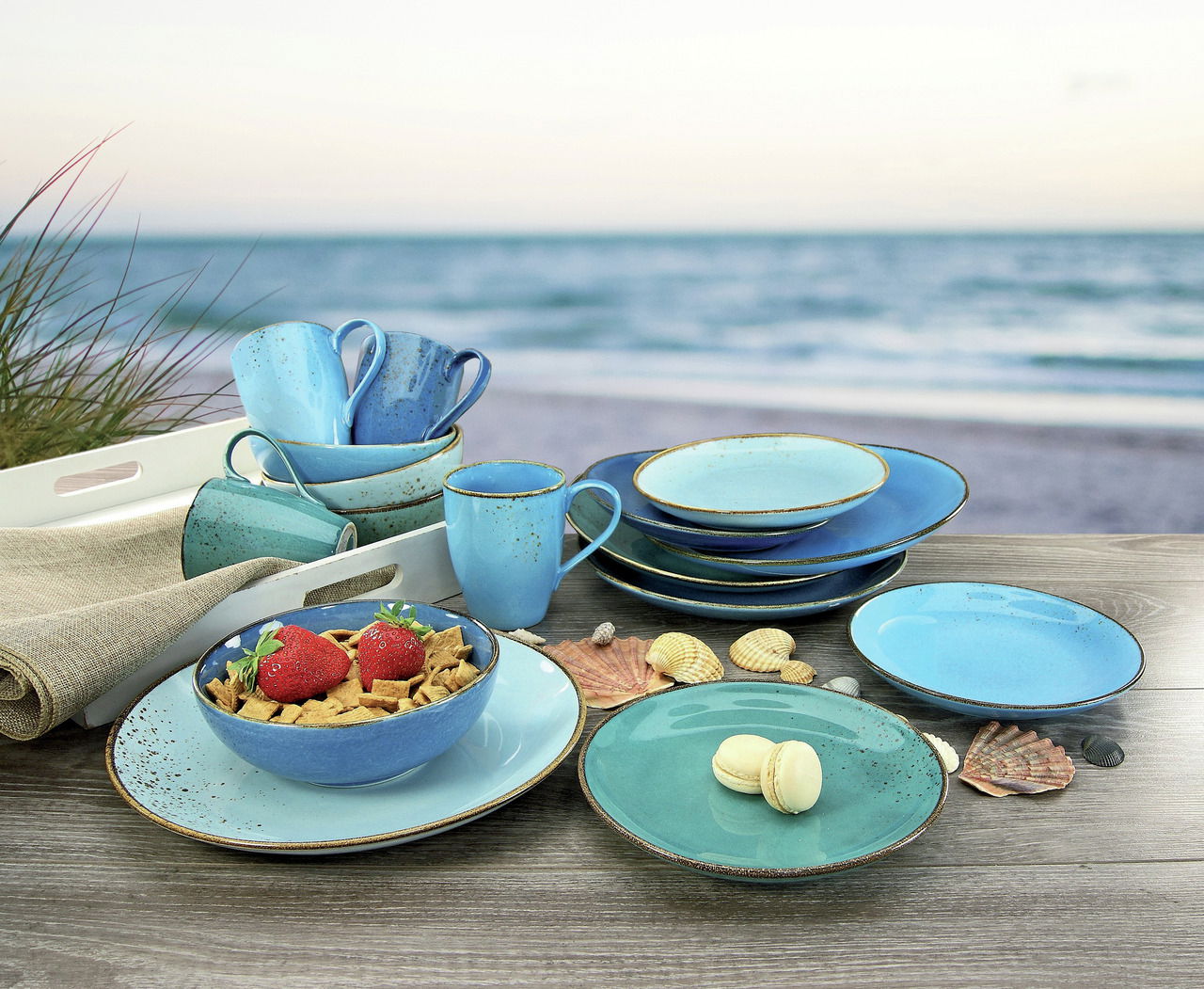 Creatable Kombiservice 16-tlg. NATURE COLLECTION AQUA