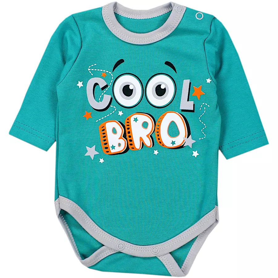 TupTam Baby Bekleidungsset Langarmbody Hose Mütze3 teilig graugrün
