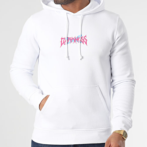 Sweat Capuche Darkness Cap Blanc