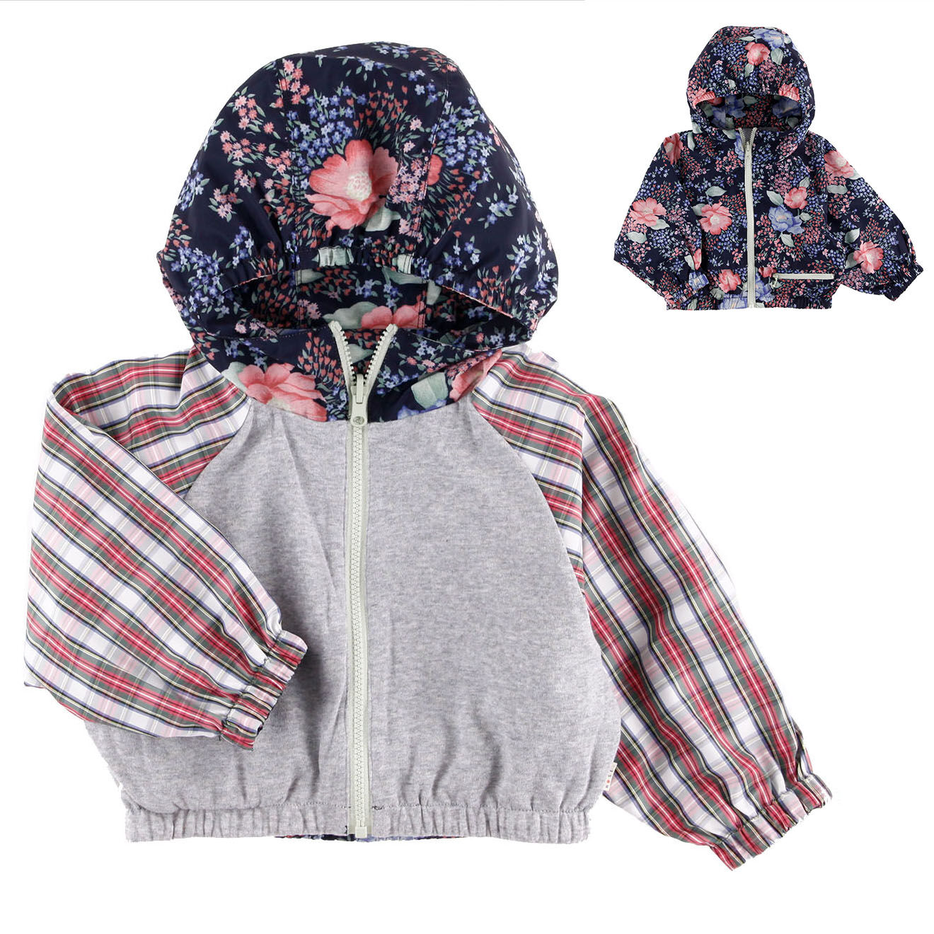 Bellerose Veste de pluie réversible Harrod imprimée multicolore