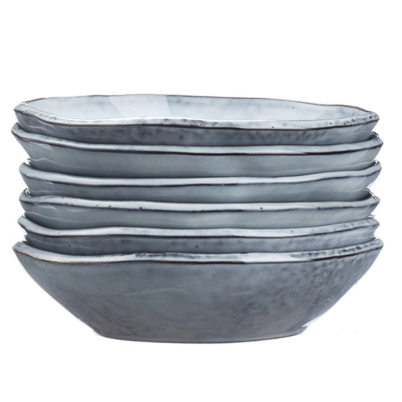 Bjorn 6 Bols en Grès Cloud gris clair - 75 cl