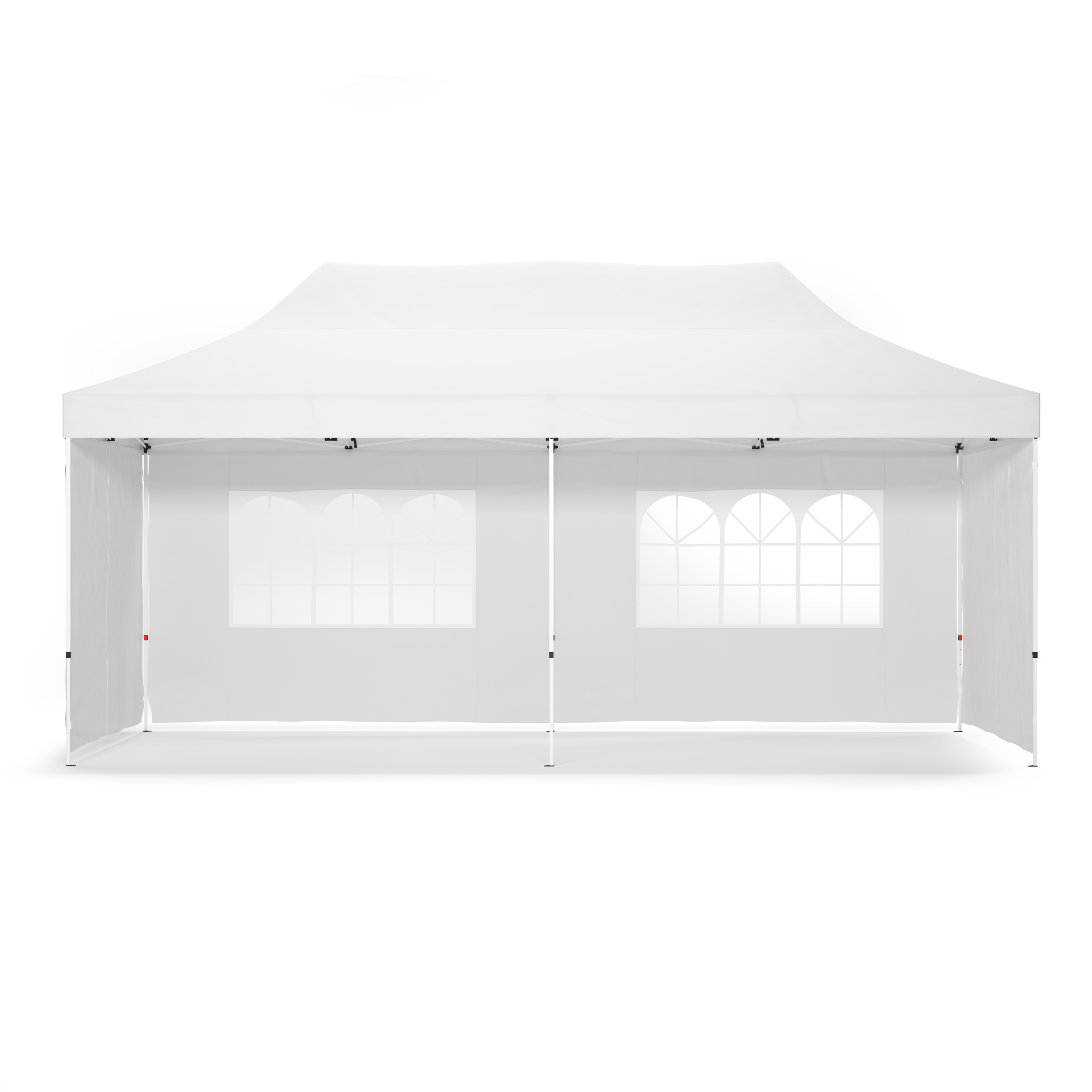 Faltpavillon DINA 6 x 3 m weiss inkl. 4 Seitenwände