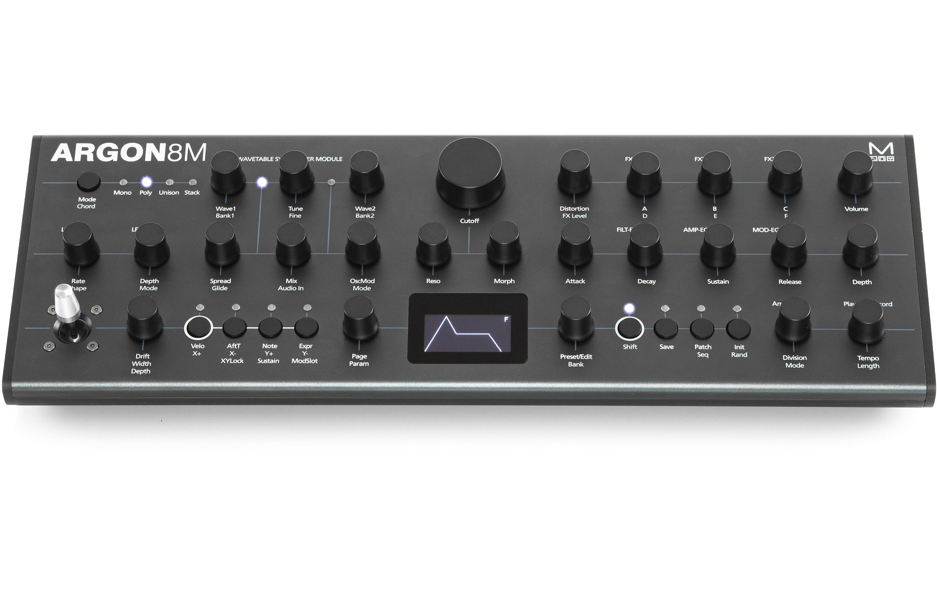 Synthesizer Argon8M<br>8-stimmiger Wavetable-Synthesizer
