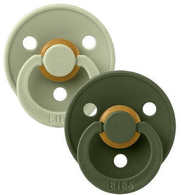 BIBS Smokk Colour 2-pack Lateks Størrelse 1, Sage/Hunter Green