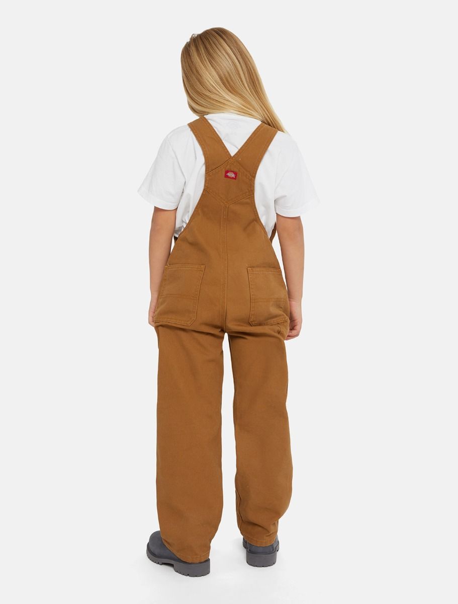 Dickies Youth Duck Bib Rinsed Brown Duck