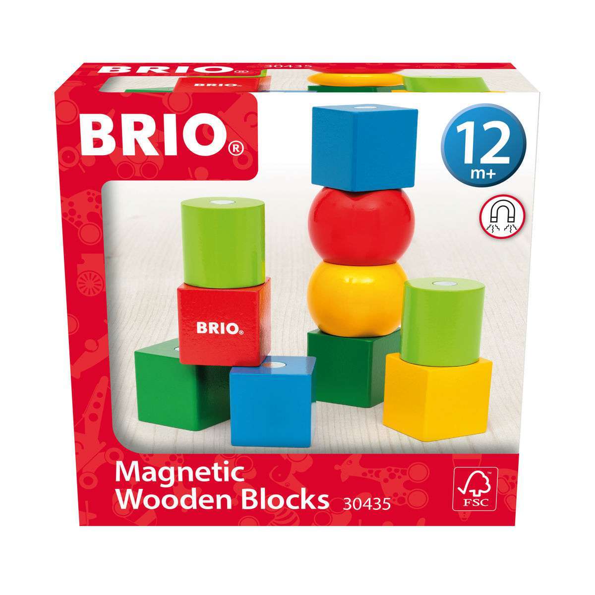 BRIO Spiel Magnetische Holzbausteine