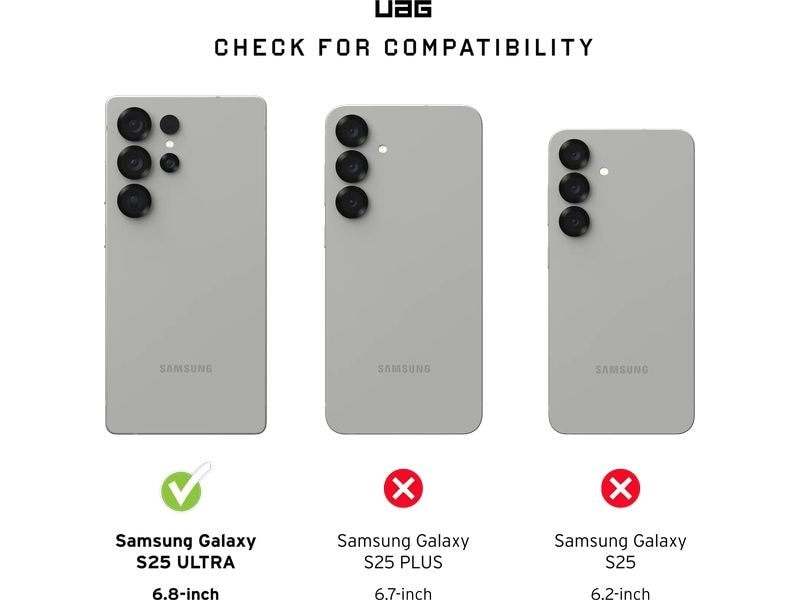 UAG Back Cover Monarch Pro Galaxy S25 Ultra Titanium Schutzhülle für das Samsung Galaxy S25 Ultra