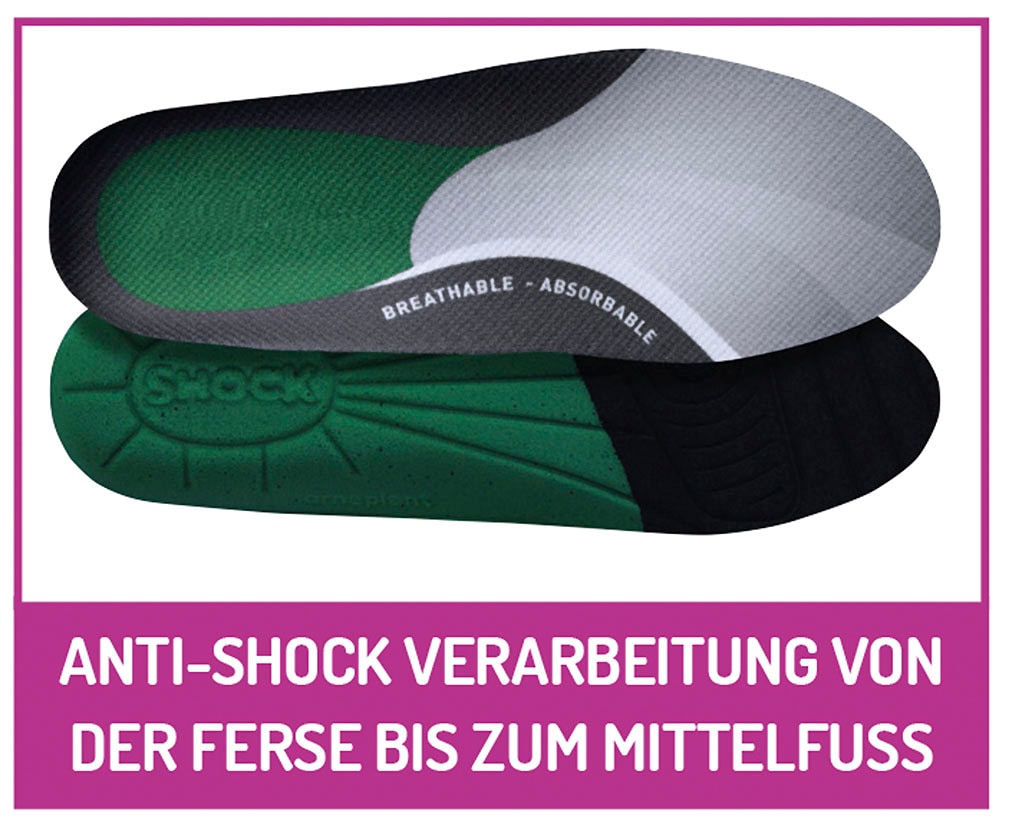 Fussgut Aktivsohlen »Aktiv-Einlagen, Antischock- und Ermüdungswirkung« Packung, 2 Stk. tlg. antistatisch, waschbar, atmungsaktiv, antibakteriell bei Schweissfüssen