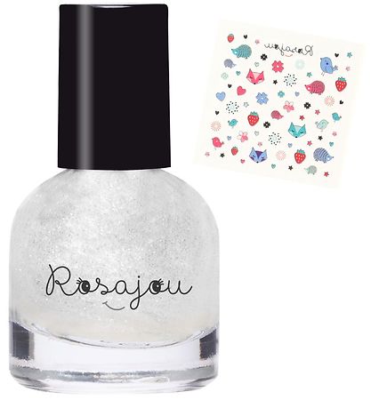 Rosajou Nagellack. Nagelsticker - Perle