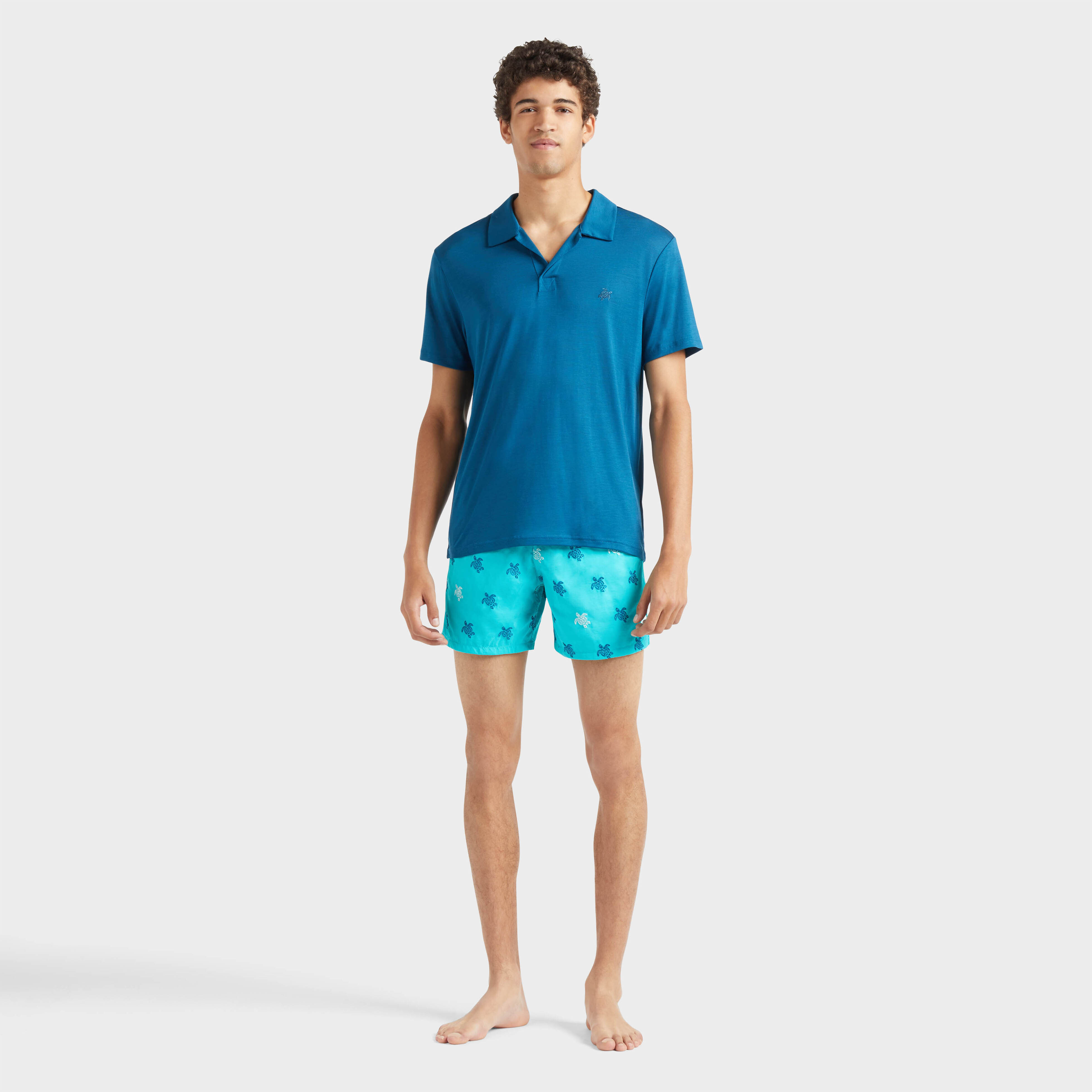 Polo en Tencel homme uni | Site Vilebrequin | PRLH9R02