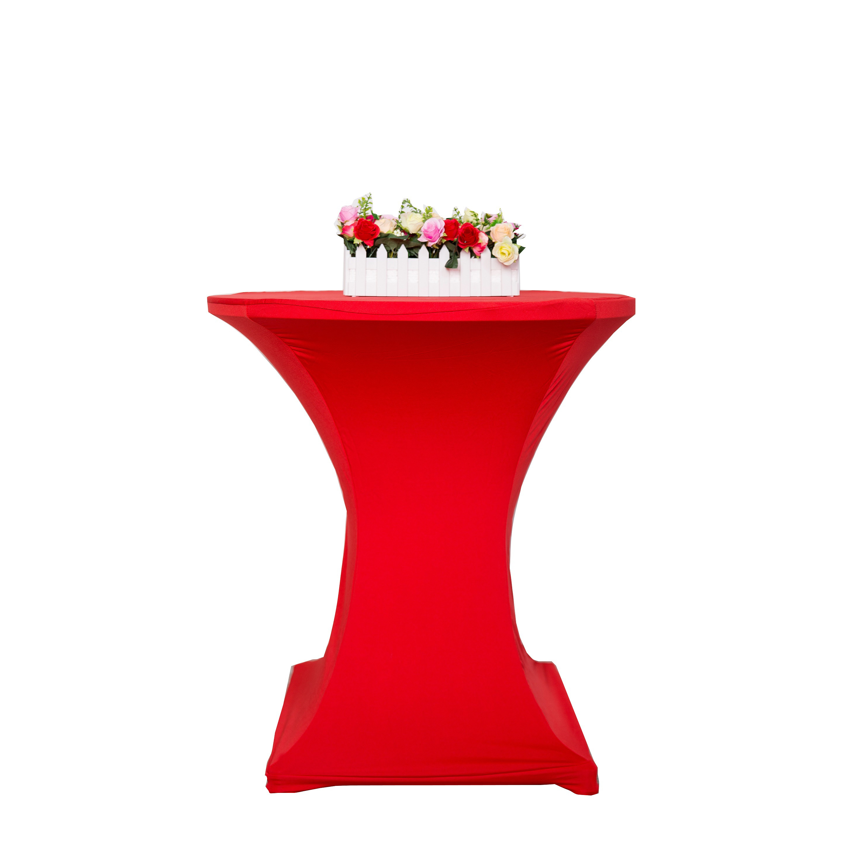Tischdecke für Bistrotische 60 - 65 cm rot