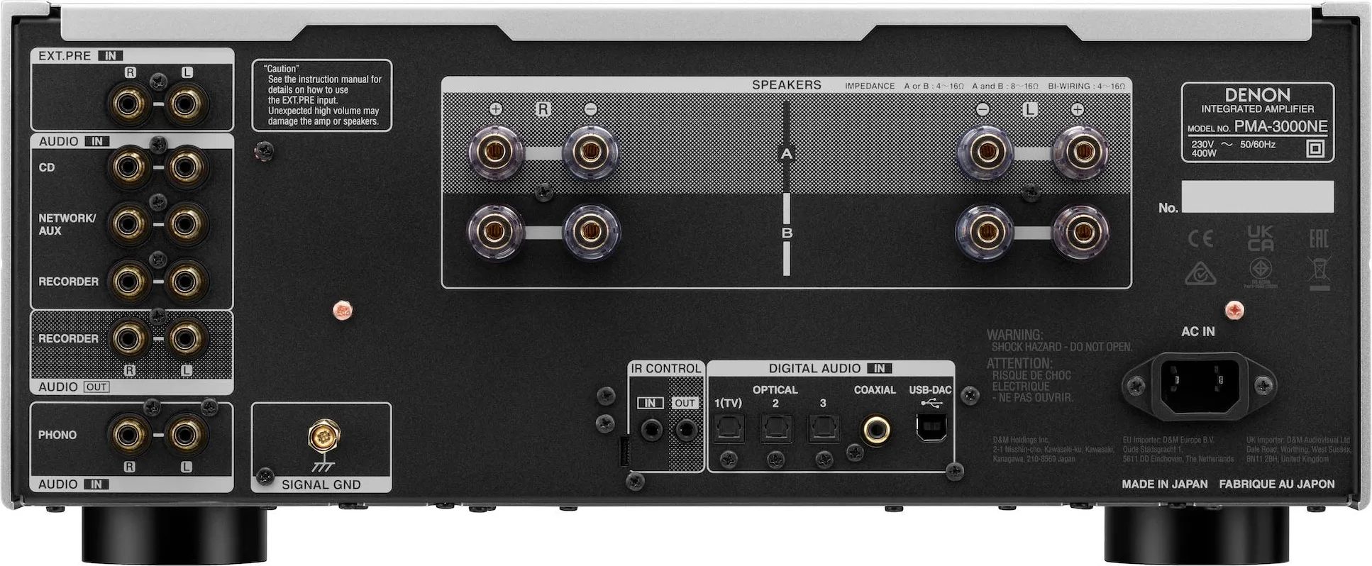 Denon PMA-3000NE Silver Amplis hi-fi stéréo