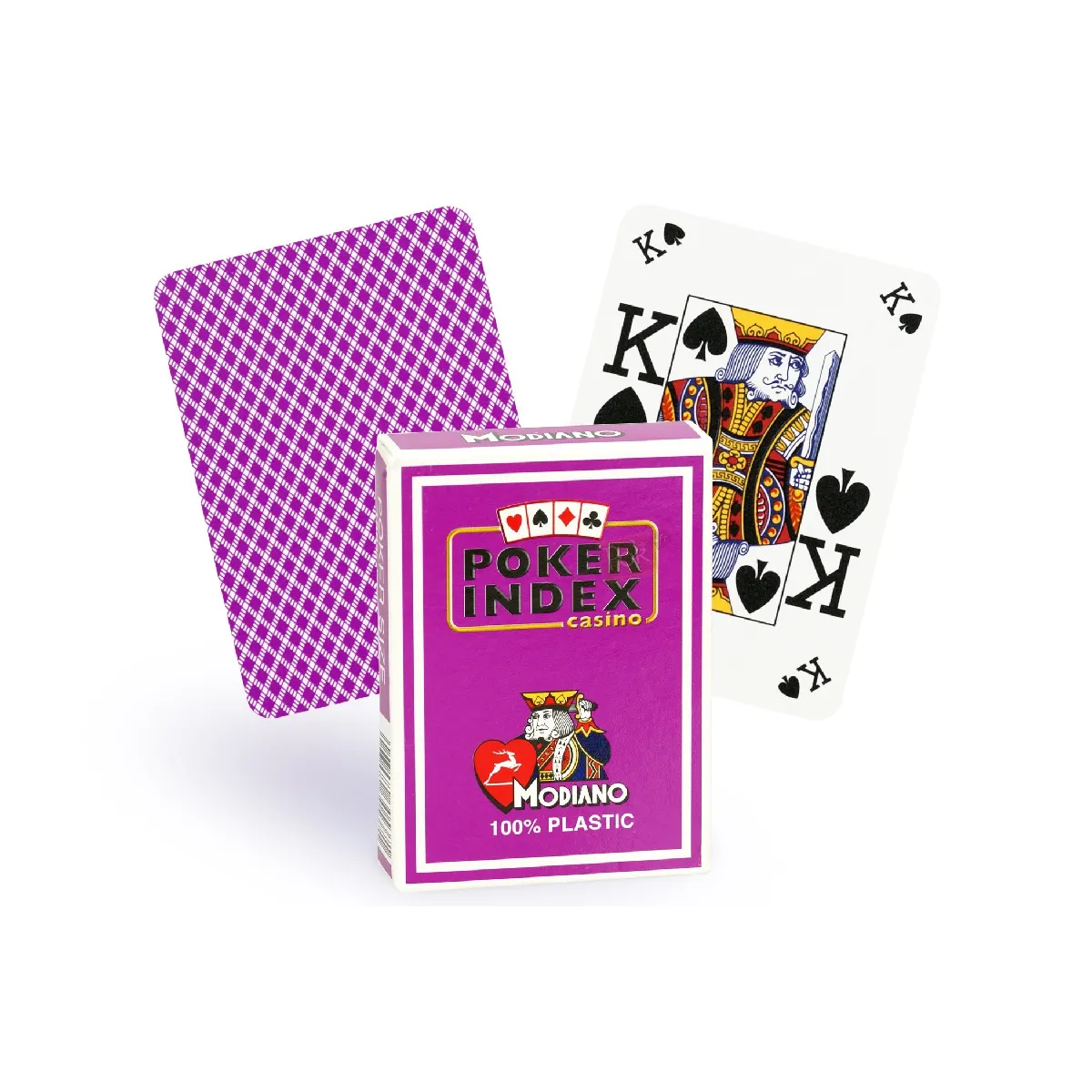 Modiano Cartes Poker Index (mauve)