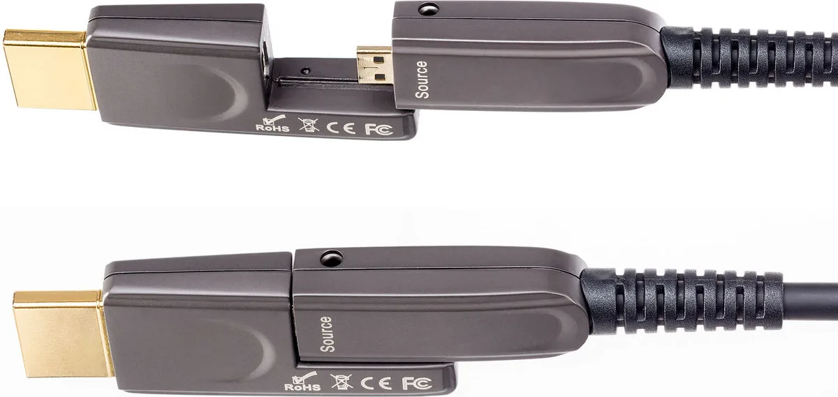 Inakustik HDMI-Micro 2.0 Optical Fiber Cable (100 m) Câbles HDMI