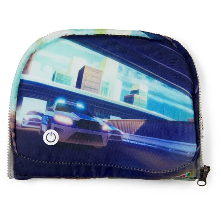 Ergobag Zubehör Pack  Cubo light Zippies LED - Zip Fronttasche Polizei