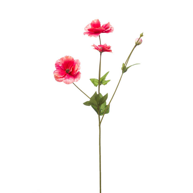 Kunstbloem Anemone wild - 50cm - fuchsia