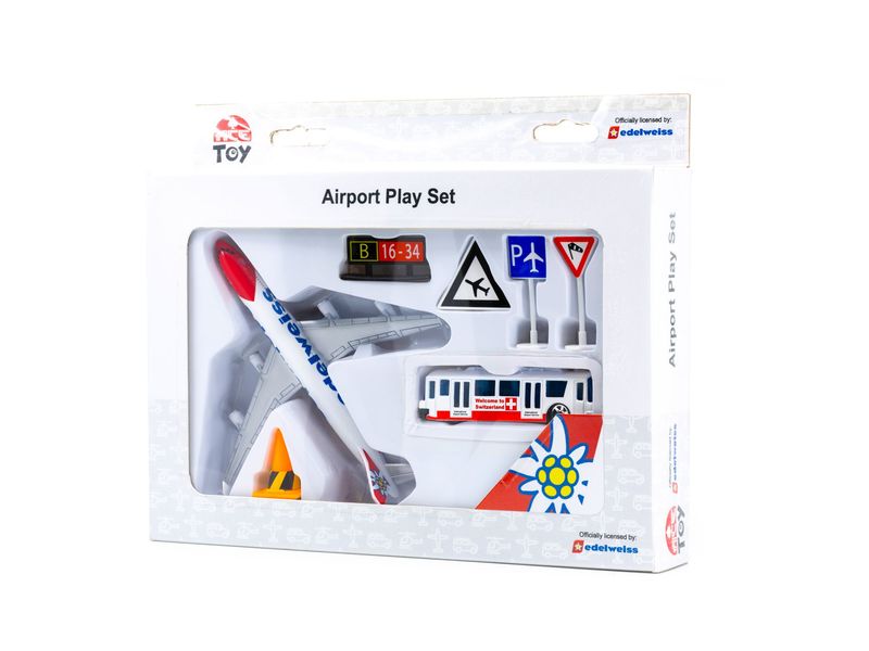 ACE Toy Airport Play Set Edelweiss 1:87 Flughafen-Spielset Edelweiss