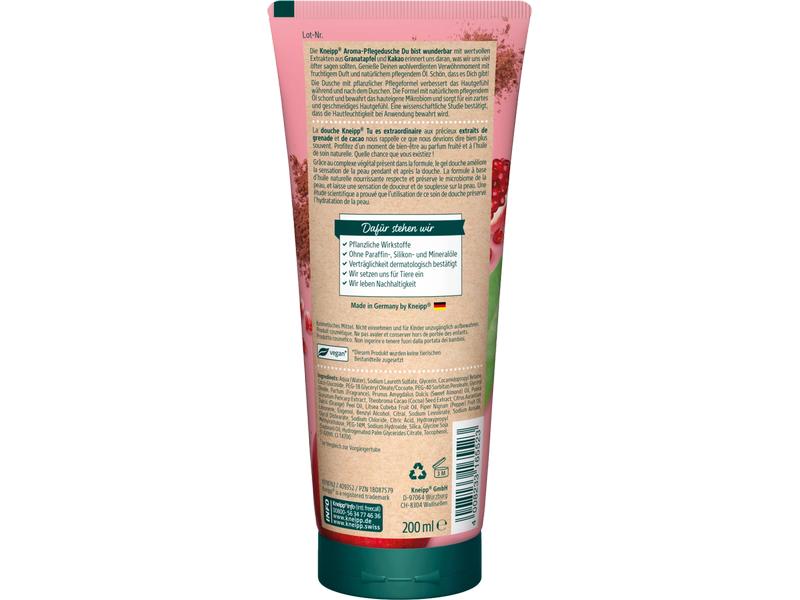 Kneipp Aroma-Pflegedusche Du bist wunderbar 200 ml Natürliche Pflegedusche sorgt für ein geschmeidiges Hautgefühl