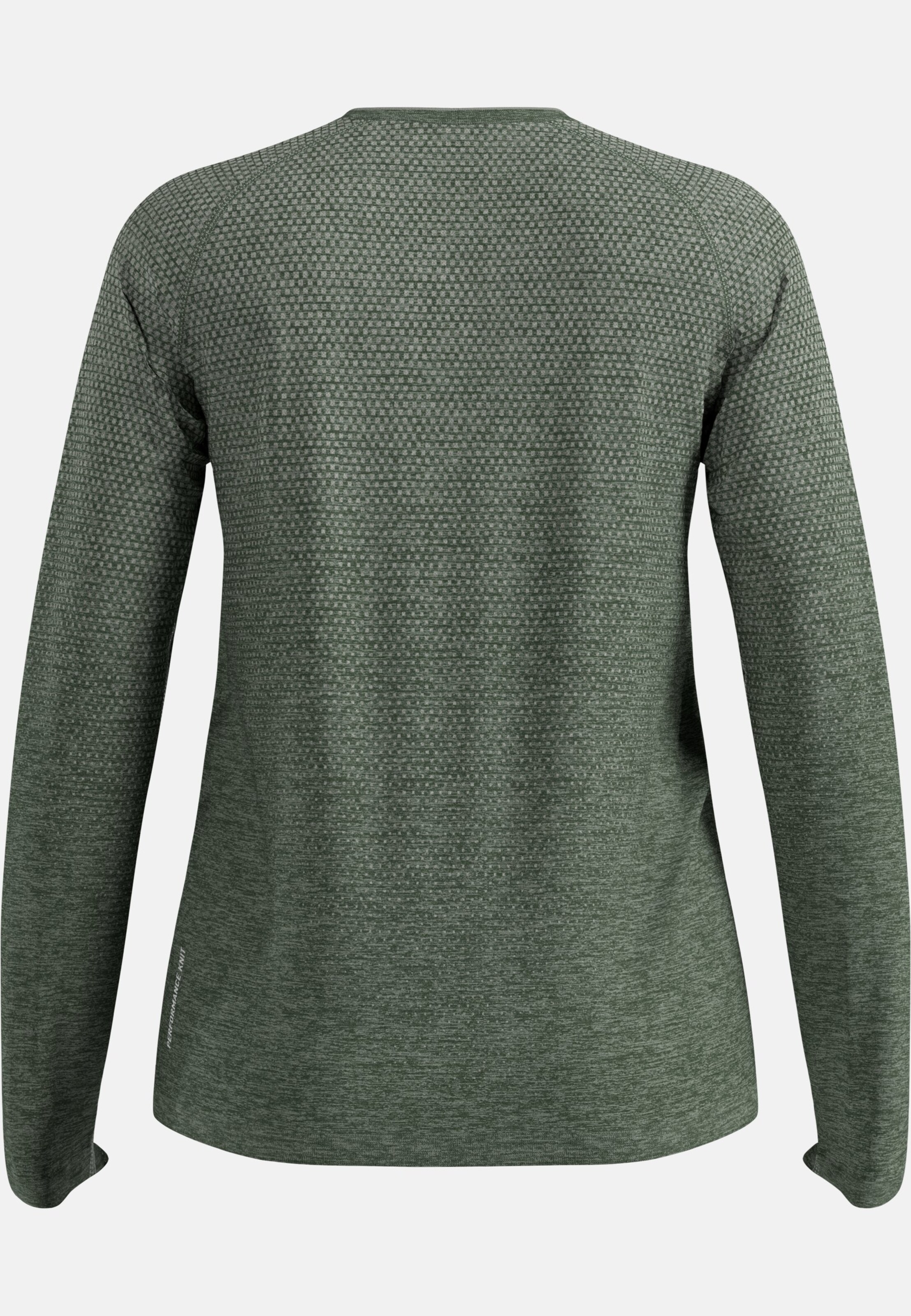 Essentials Seamless Langarm-Laufshirt in shadow melange