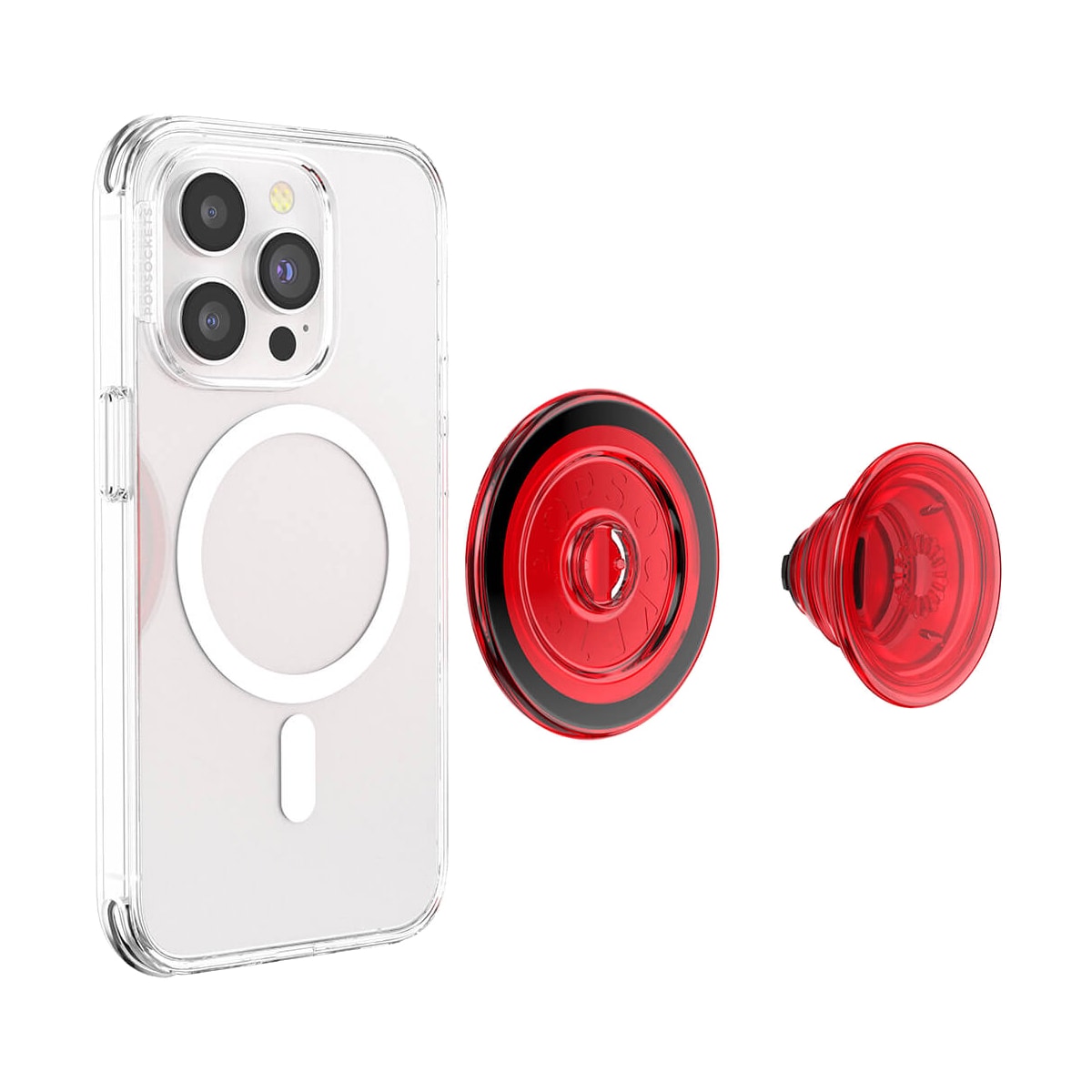 Popsockets PopGrip for MagSafe mobilgrep (rød)