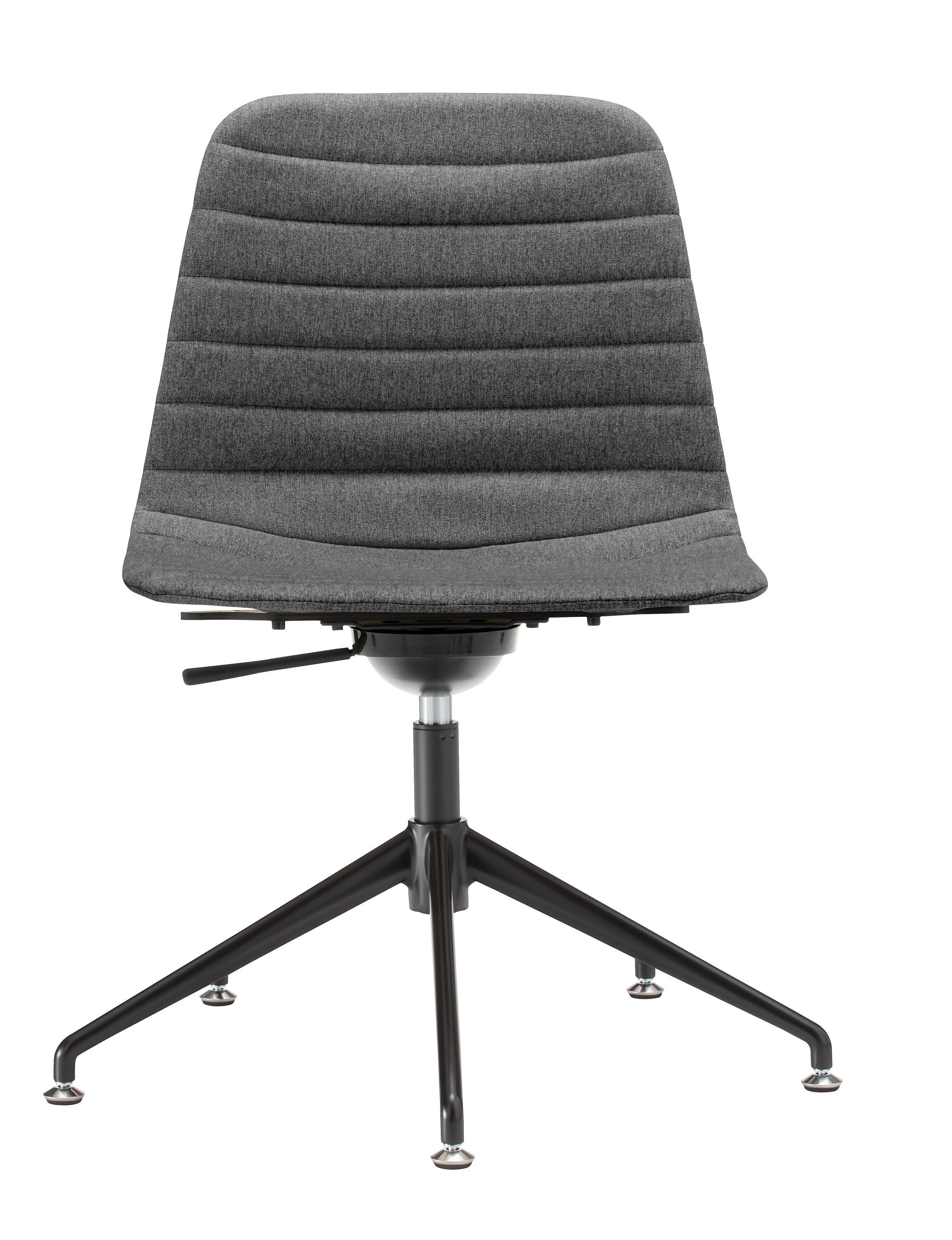 MUSK Bürostuhl - Dunkelgrau / B: 65.5 cm x T: 65.5 cm x H: 80.5 cm