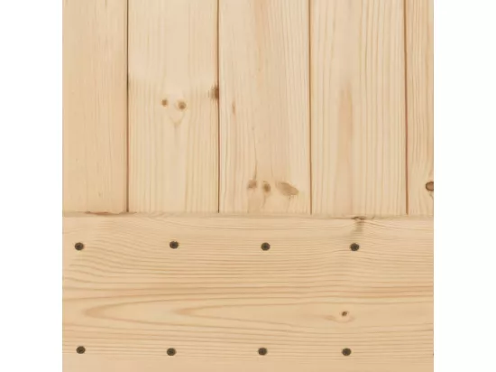 Porte coulissante et kit de quincaillerie 70x210 cm pin massif