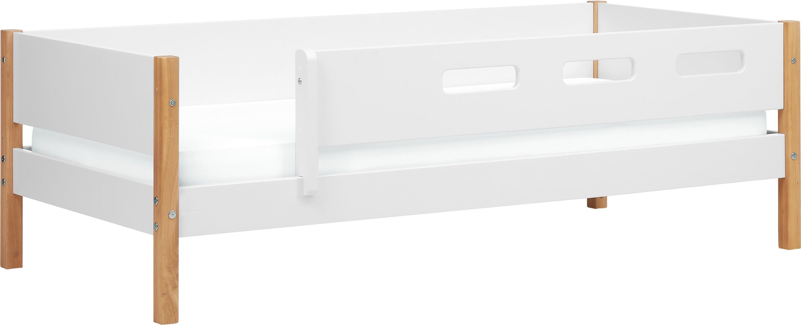 Flexa NOR Einzelbett - Weiss / B: 100.0 cm x T: 210.0 cm x H: 67.0 cm