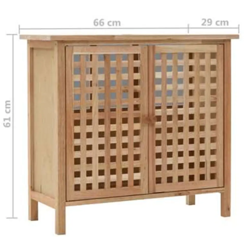 vidaXL - Opbergkast - Beige - Hout