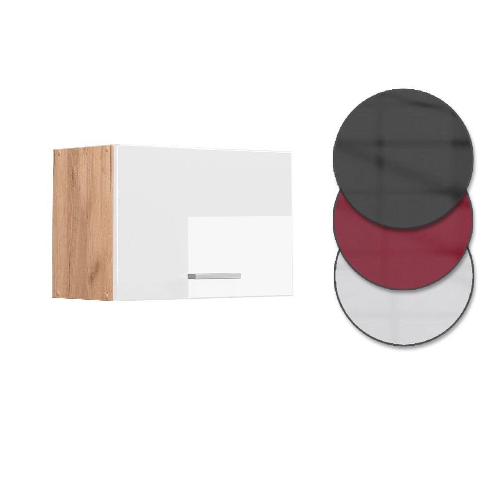 Vicco Hängeschrank Küchenschrank Küchenzeile R-Line 60 cm flach Goldkraft Weiß