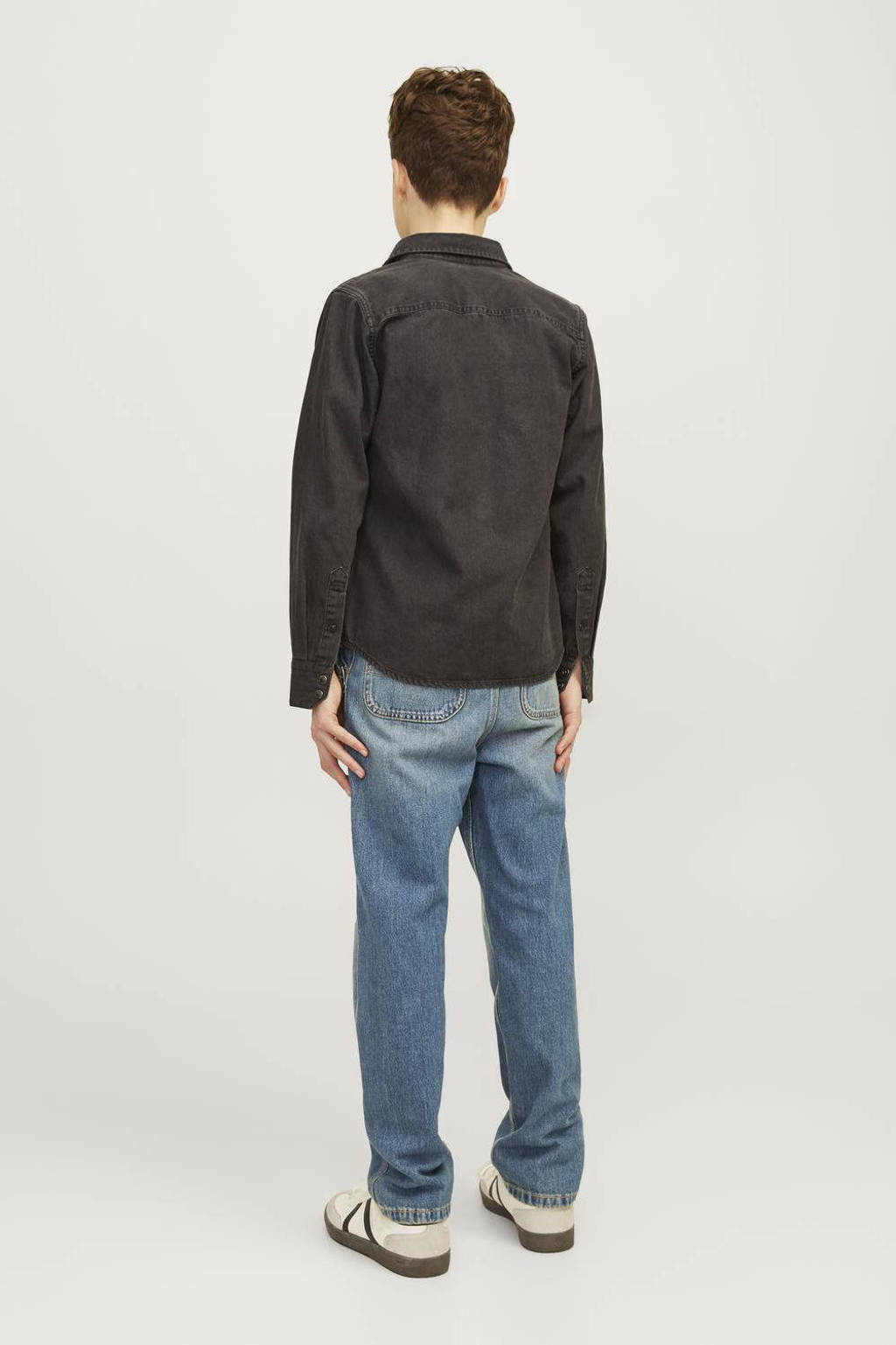 JACK & JONES high waist relaxed jeans JJICHRIS JJWORKER blue denim