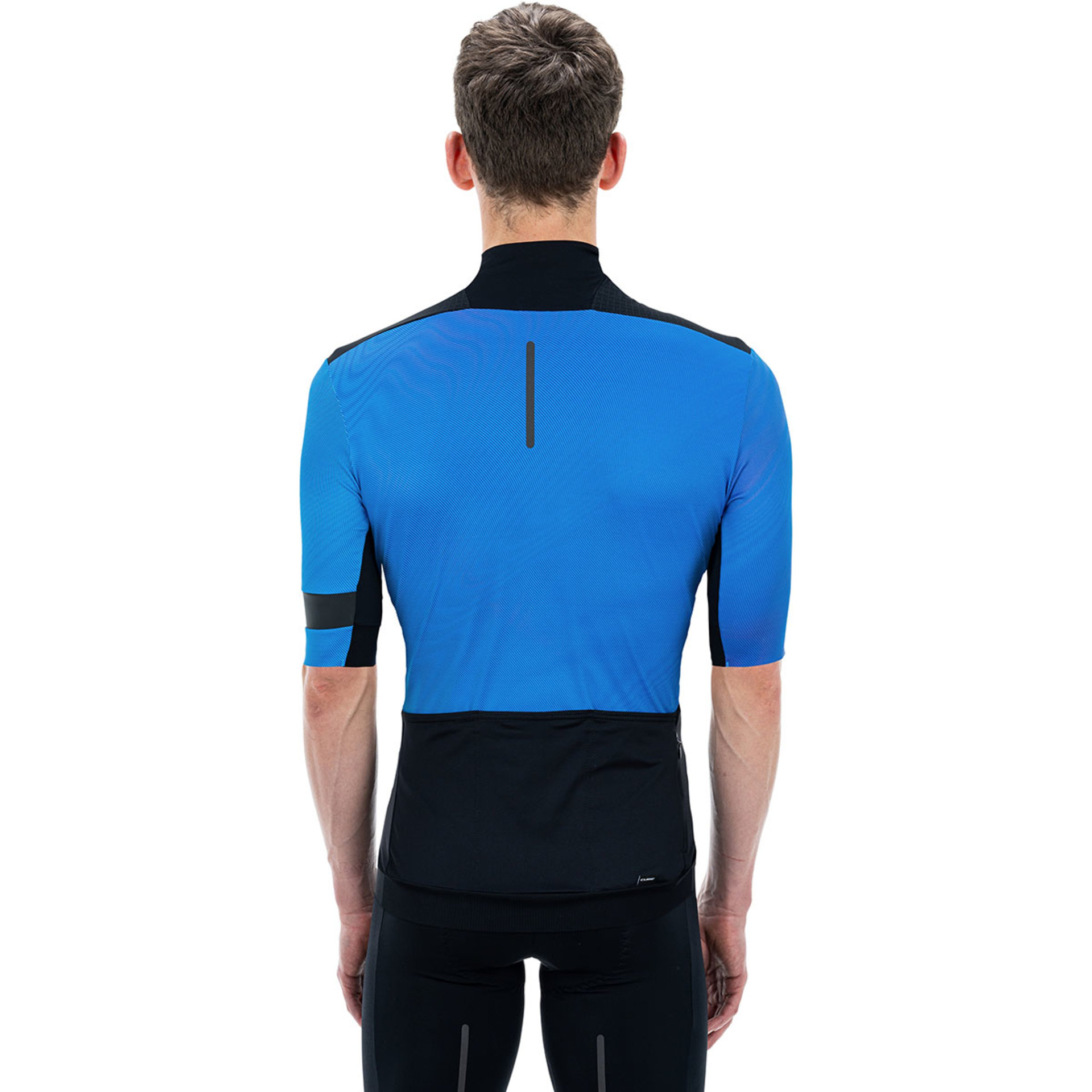 Cube Blackline Fietsshirt Korte Mouwen Blauw/Zwart Heren