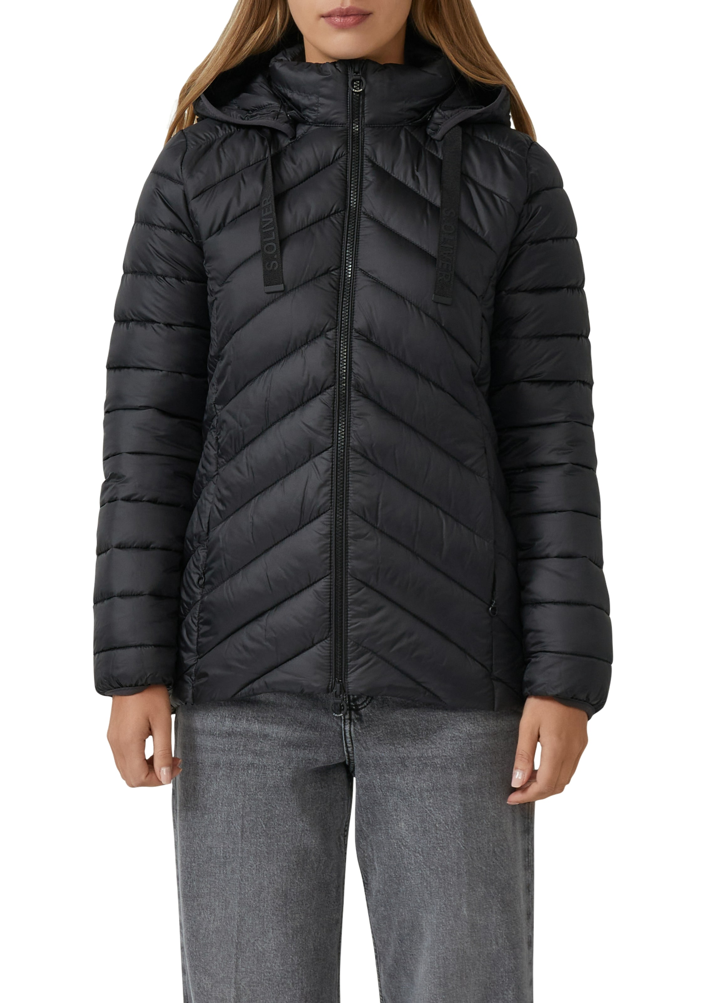 s.Oliver Outdoorjacke mit Kapuze mit abnehmbarer Kapuze