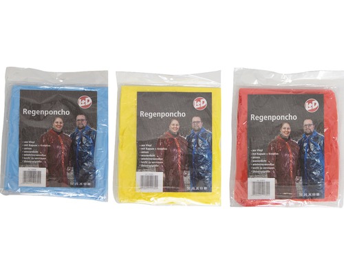 Vinyl regenponcho, diverse kleuren
