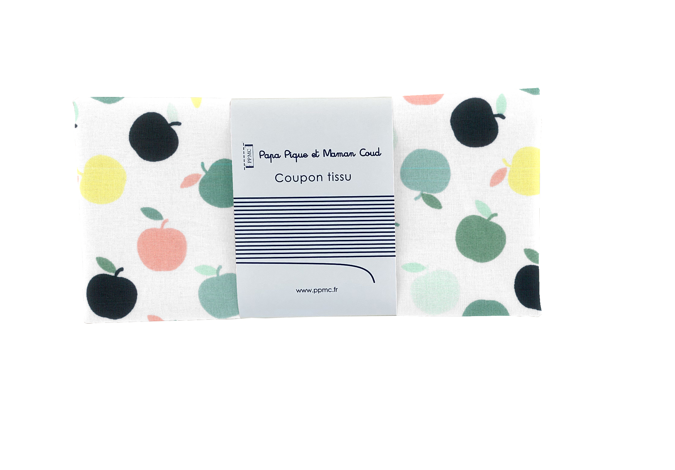 Coupon Tissu 50 Cm Pommes Vertes Ex1099
