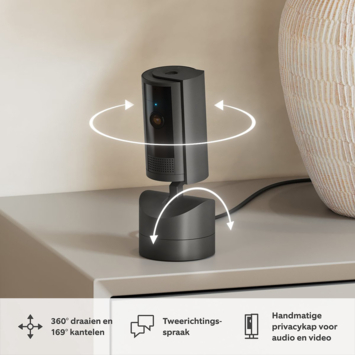 Ring Pan & Tilt Indoor Cam Zwart