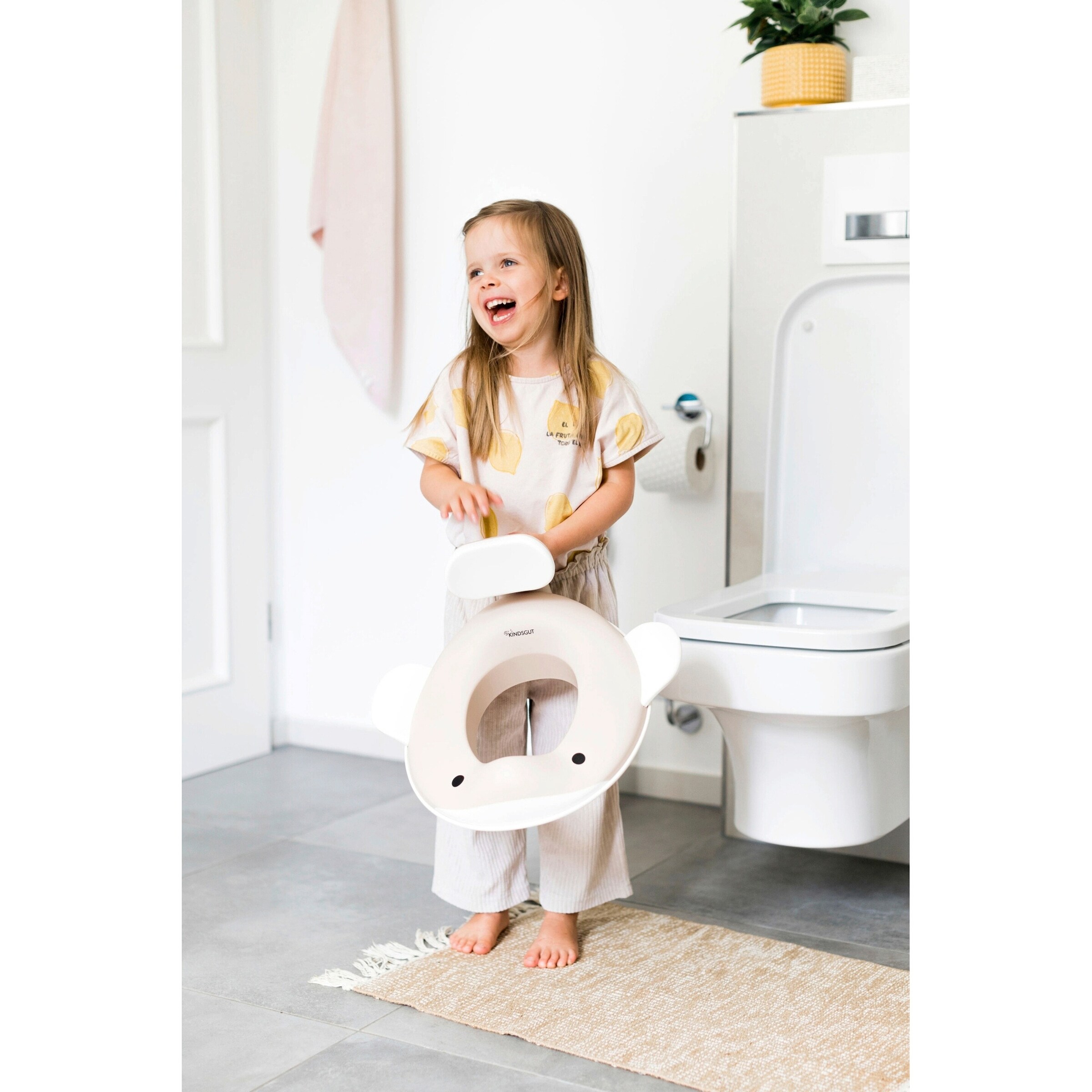 Kindsgut Toilettensitz Wal sand