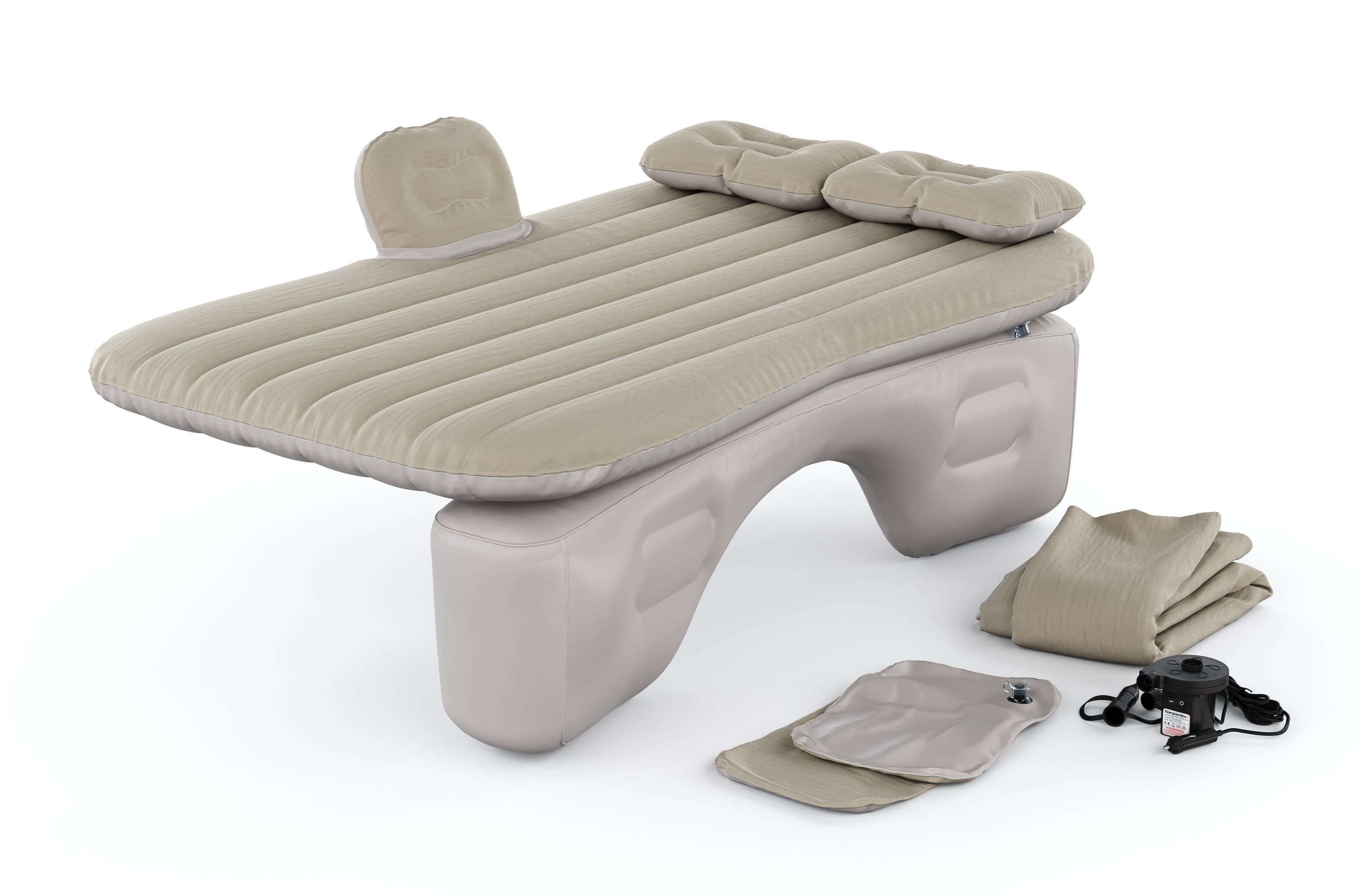 Autobett aufblasbar 135 x 85 cm beige