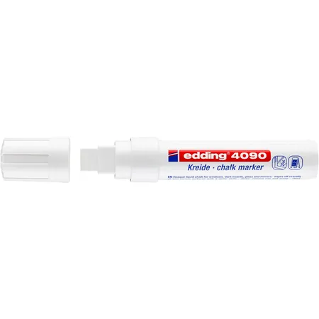 edding 4090 Kreidemarker, 4-15mm, weiß