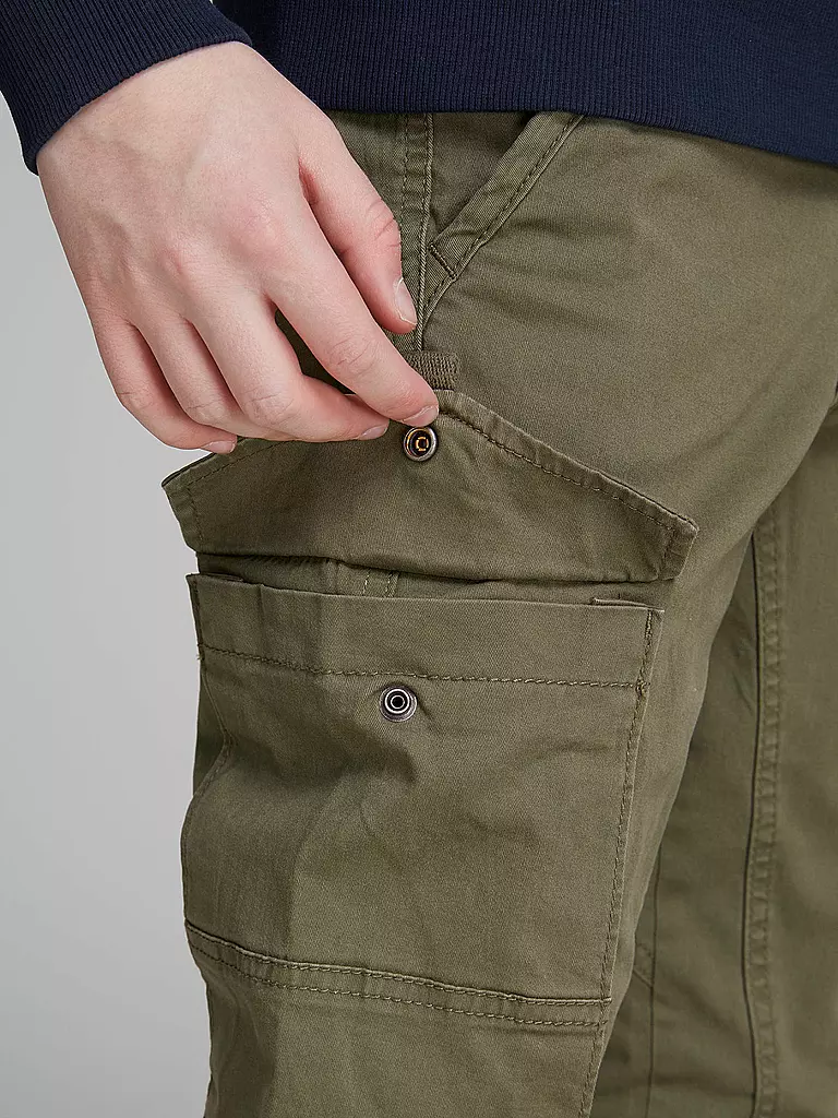 JACK & JONES Jungen Cargohose JJIPAUL JJFLAKE olive