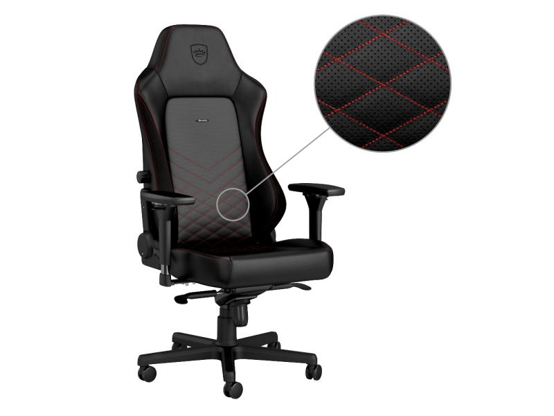 noblechairs Gaming-Stuhl HERO Schwarz/Rot Ergonomischer Gaming-Stuhl