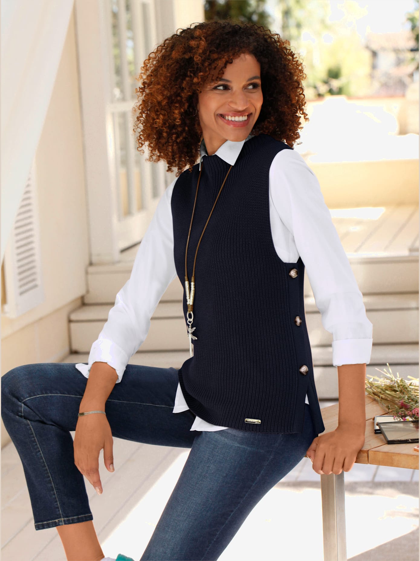 Débardeur en tricot 50% coton