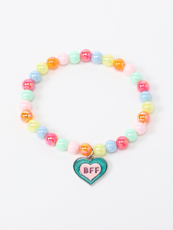 Pacote com 4 pulseiras com pingentes de melhores amigas - Sortidas