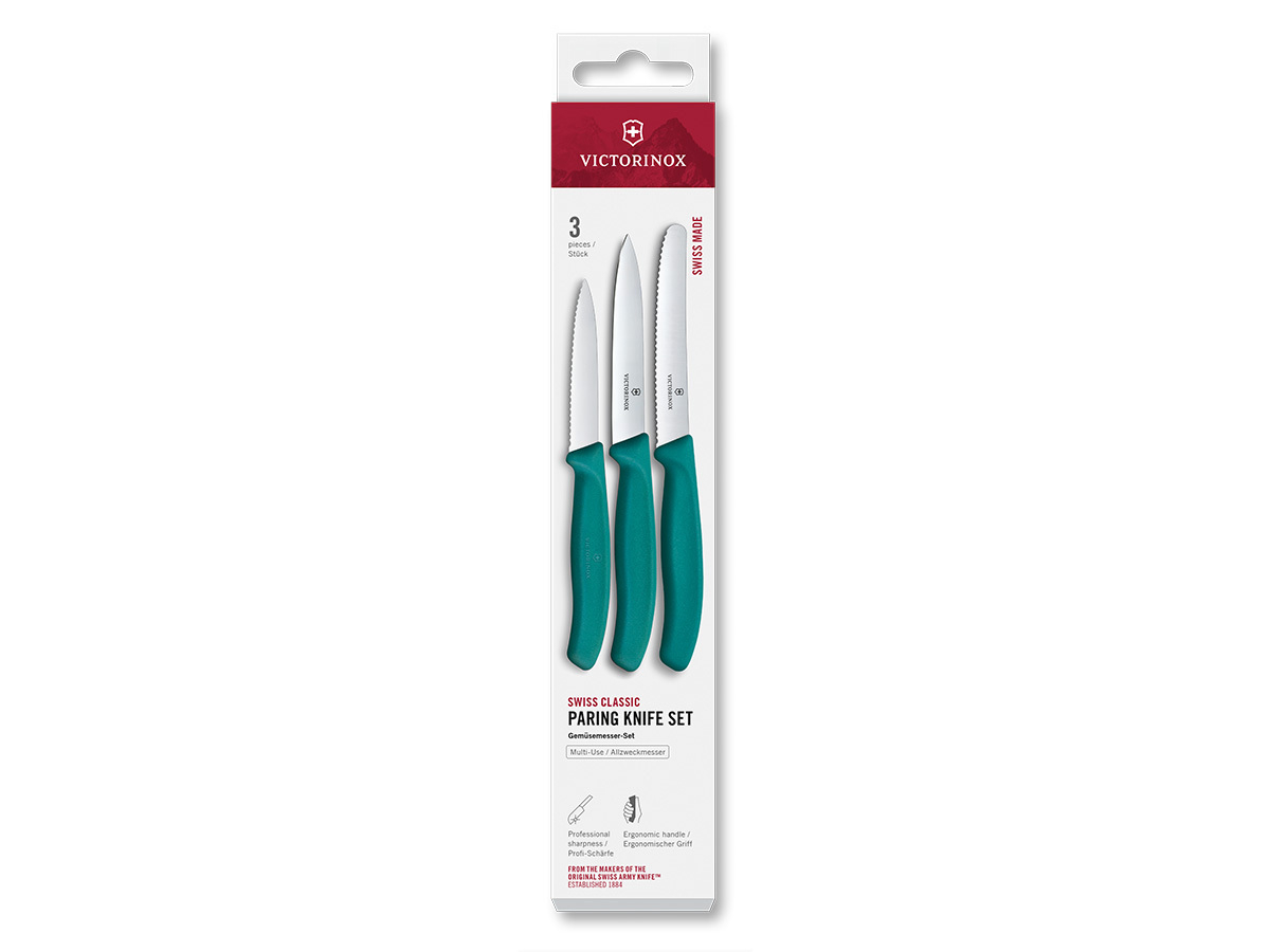 Victorinox Swiss Classic Green schilmesjes - 3-delig