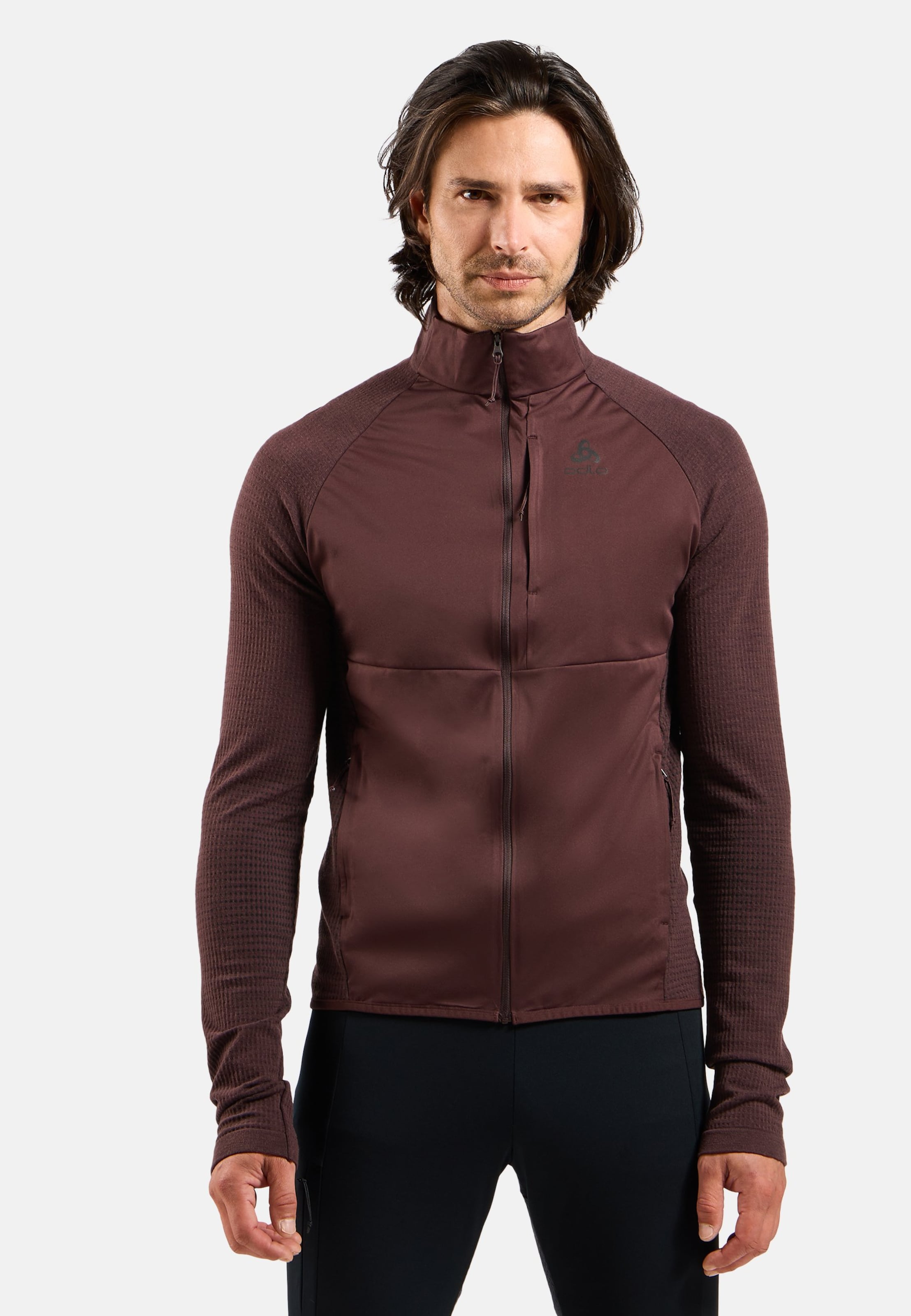 Winddichte Zeroweight Pro Performance Wool Hybrid-Langlaufjacke in fudge
