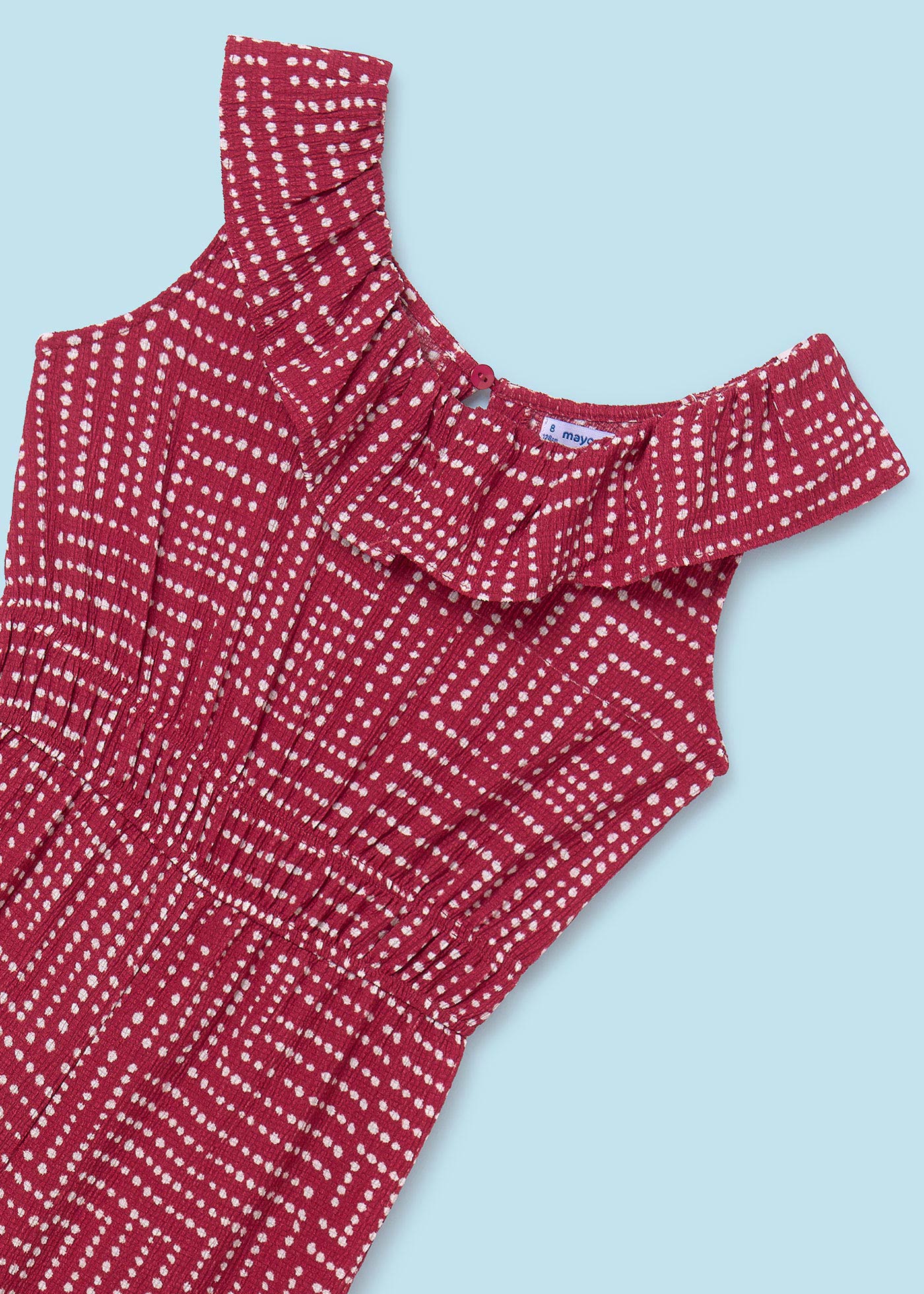 Macacão longo estampado para menina