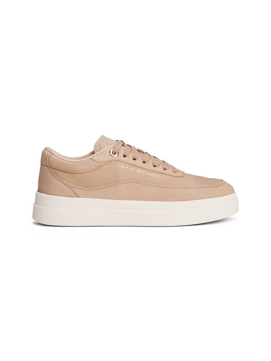 TOMMY HILFIGER<br>Tênis de couro nobuck Modern Court