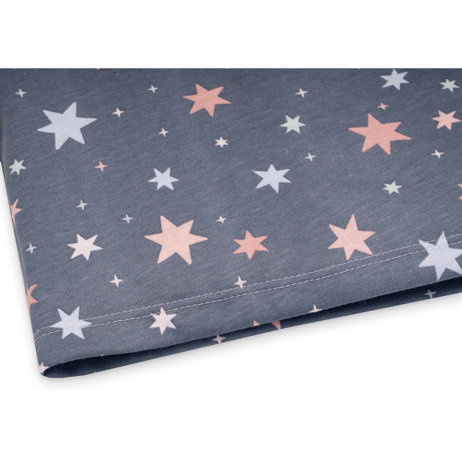 JULIUS ZÖLLNER Jersey Bezug Loop Comfy für Wickelauflagen Softy Shiny Stars 85 x 75 cm