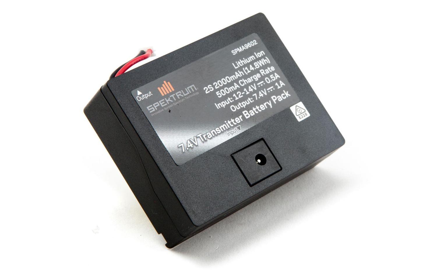 RC-Akku Li-Ion 2000 mAh 7.4 VSenderakku zu Spektrum DX6 G2-3, DX7 G2, DX8 G2, DXe, DX6e